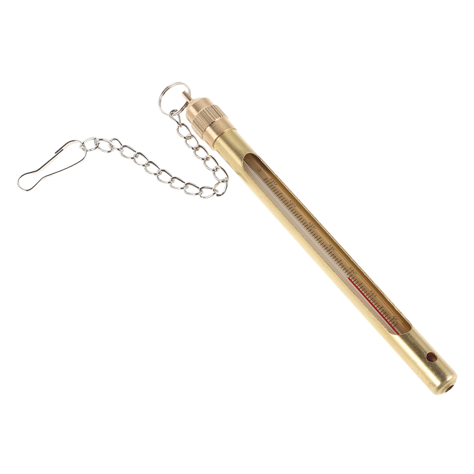 Fishing Rod Fly - Zewnętrzny metalowy termometr do pomiaru temperatury