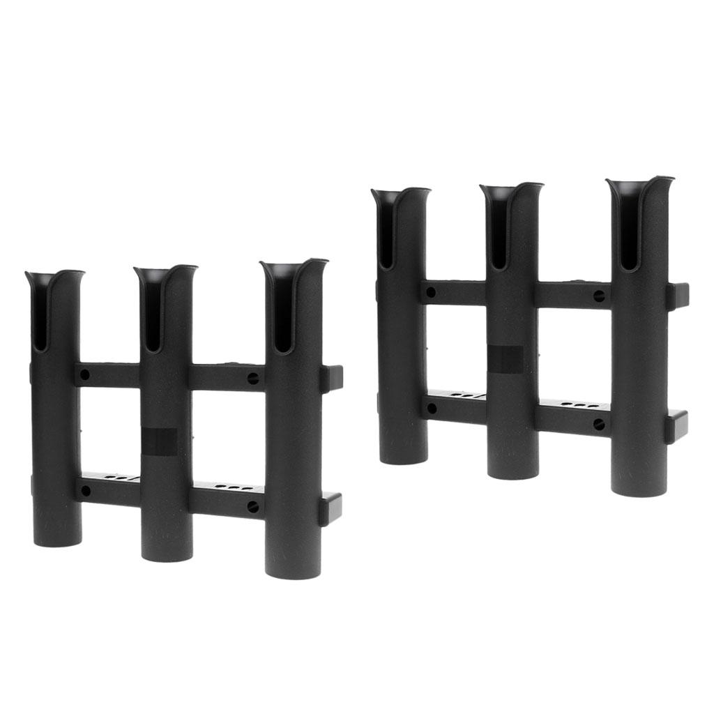 Czarny uchwyt na wędki z PP z  – Fishing Rod Rack recenzja i cena
